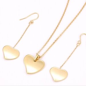 18K Gold Plated Necklace & Earrings Set